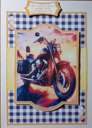Harley Sunset - 5x7 by Carolynne Barratt