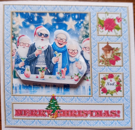 CHEERS A VERY MERRY CHRISTMAS FROM US 2 by Carolynne Barratt