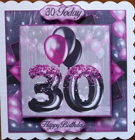 Black & Purple Ages 16-40 Mini Kit 7X7 by Carolynne Barratt