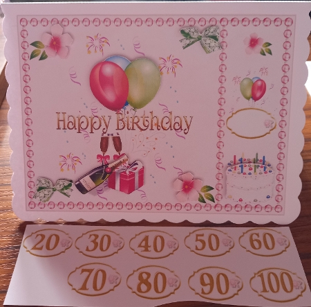 FEMALE BIRTHDAY AGE CHOICE by Carolynne Barratt
