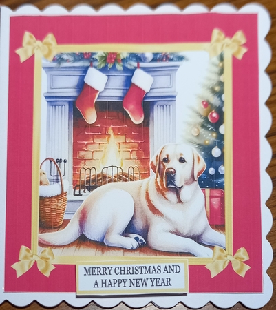 CHRISTMAS LABRADOR by Carolynne Barratt