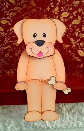 3D on the Shelf Card Kit - Little Dog Sunny by Caron French