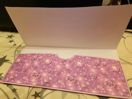 Christmas Hanging Balls Money/Voucher Pocket/Wallet/Envelope - Pink by cath ocallaghan