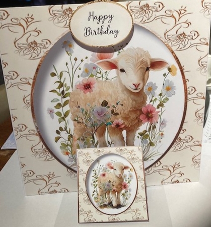 Simple Cute Spring Lamb 1 by Catheirne Langford