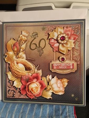 Easter Roses with Fancy Corners 8in x 8in Decoupage Mini Kit by Catheirne Langford