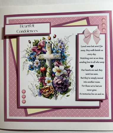 Floral Cross (7x7 inch square card kit) Featured Gallery Photo