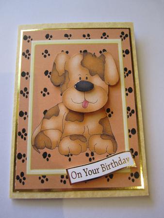 Cute Brown Dog by Catherine Lucy Lines