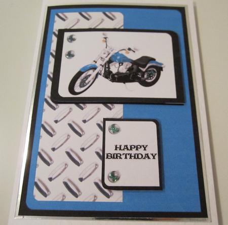 Motorcycle 6 - For You-Happy Birthday Card by Catherine Lucy Lines