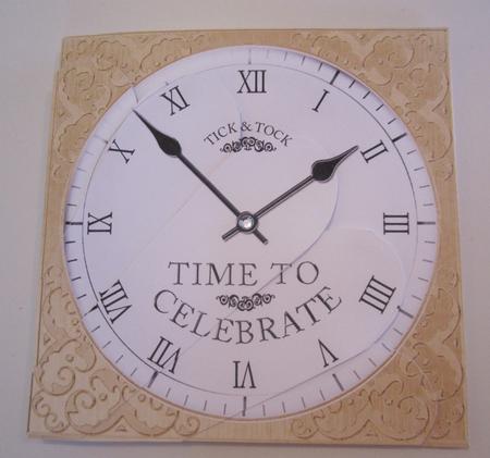 Time to Celebrate Clock Fan Pyramage Topper by Catherine Lucy Lines