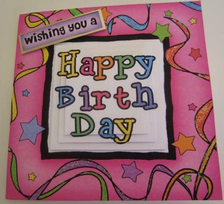 Happy Birthday Quick Card with Pyramage by Catherine Lucy Lines