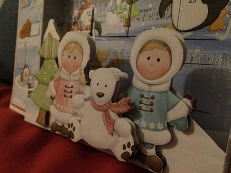 ADVENT CALENDAR CARD - Winter Fun by Catherine Scott