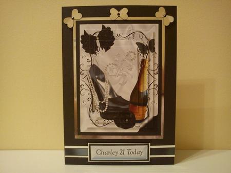 Black Shoe & Champagne, Pyramids by Cathy Hegarty
