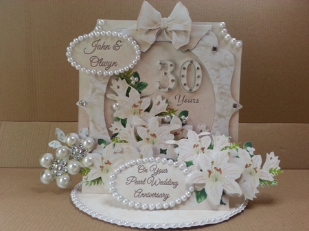 Giant Easel Tableau 3D Card Kit - Wedding & Pearl Wedding by Cedric Morgan 