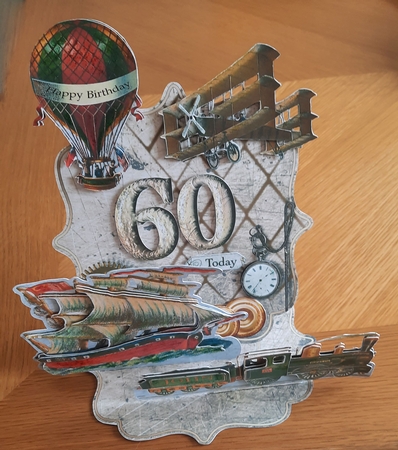 Giant Easel Tableau 3D Card Kit - Golden Years Male 60-100 by Cedric Morgan 