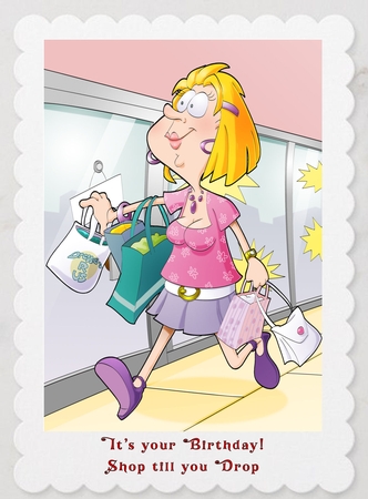 Shopping Dudess by Celia Clare