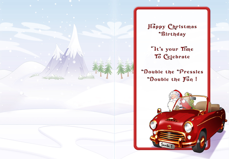 Santas New Sleigh Insert by Celia Clare