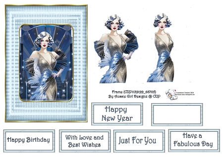20 Candy Floss A5 Frames 16 by Celia Clare