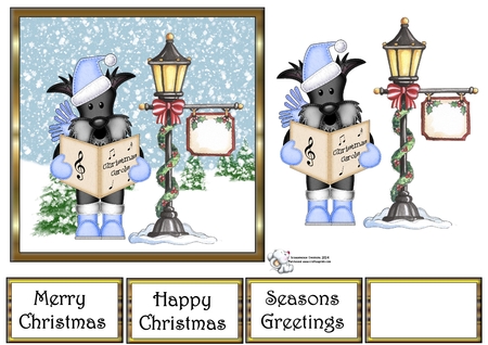 Christmas Hamish Scottie Dog - CU4CU Digital Clip Art Set by Celia Clare