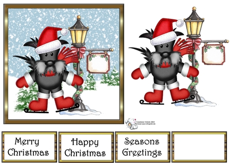 Christmas Hamish Scottie Dog - CU4CU Digital Clip Art Set by Celia Clare