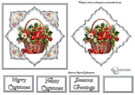 Christmas Baskets by Celia Clare