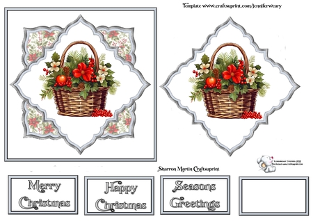 Christmas Baskets by Celia Clare