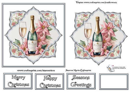 Christmas Champagne Blush 2 by Celia Clare