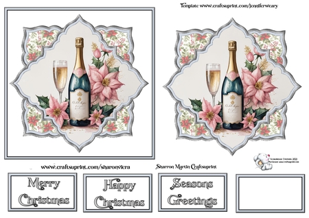 Christmas Champagne Blush 2 by Celia Clare