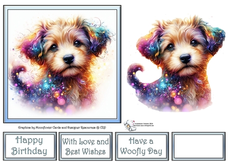 Sparkle Pups Background Kit by Celia Clare