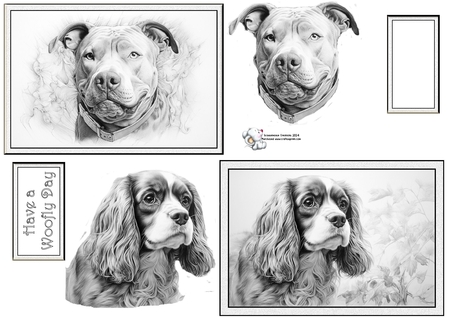 Dogs Images BG by Celia Clare