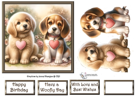Puppy best friends by Celia Clare