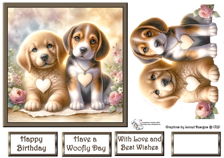 Puppy best friends by Celia Clare
