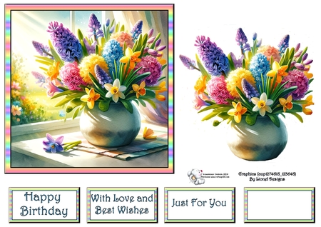 Spring in a vase by Celia Clare
