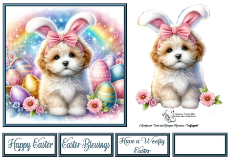 Easter Pups 1 by Celia Clare