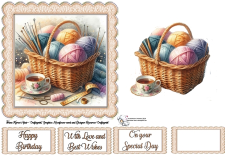 Knitting Hamper by Celia Clare