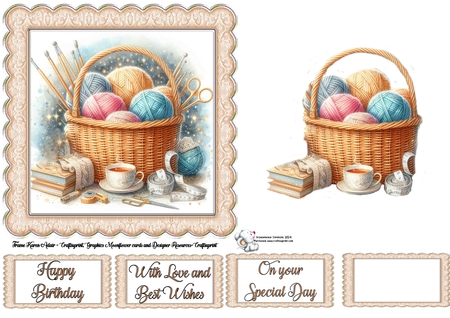 Knitting Hamper by Celia Clare