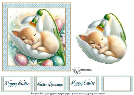 Snowdrop Bunnie by Celia Clare