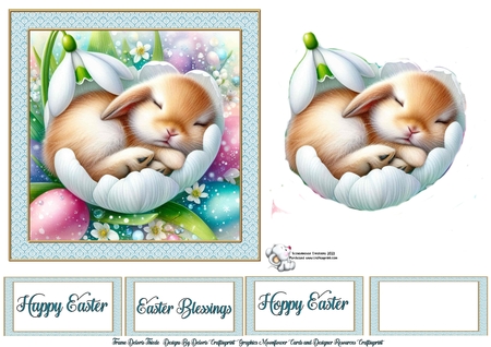 Snowdrop Bunnie by Celia Clare