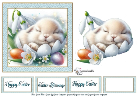 Snowdrop Bunnie by Celia Clare