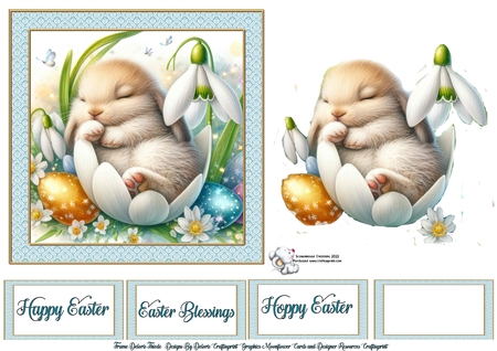 Snowdrop Bunnie by Celia Clare