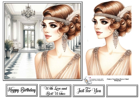 Gatsby  Lady 02 by Celia Clare