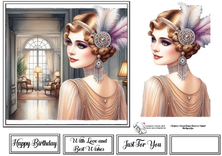 Gatsby  Lady 02 by Celia Clare