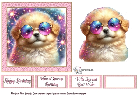 Sunglasses Pups by Celia Clare