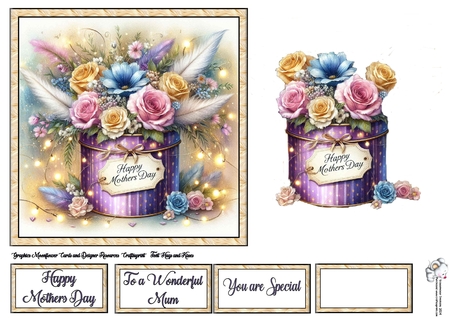 Mothers Day Tinned Flowers 2 by Celia Clare