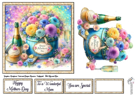 Mothers Day Tinned Flowers 3 by Celia Clare