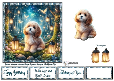Firefly Forest Dogs 2 by Celia Clare