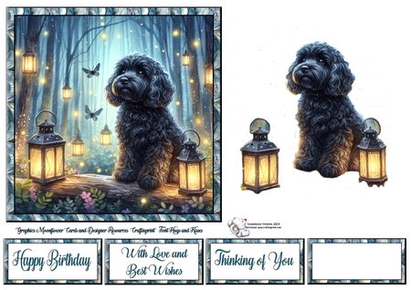 Firefly Forest Dogs 2 by Celia Clare