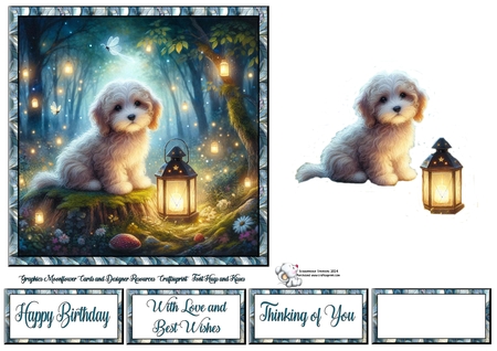Firefly Forest Dogs 2 by Celia Clare