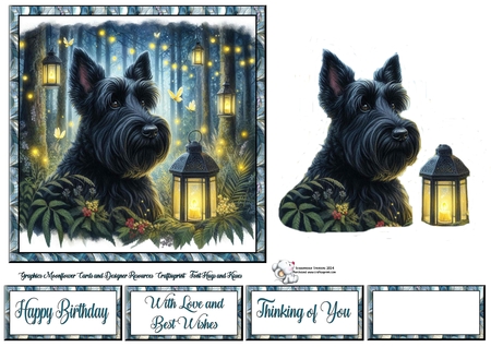Firefly Forest Dogs 3 by Celia Clare