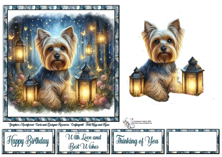 Firefly Forest Dogs 3 by Celia Clare