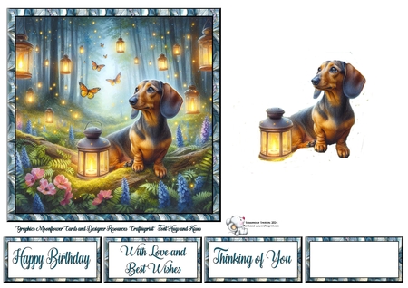 Firefly Forest Dogs 5 by Celia Clare